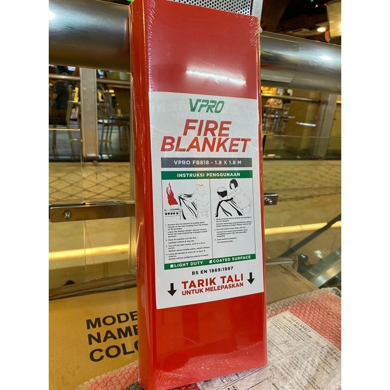 Fire Blanket VPRO 1,8 x1,8 cm / Selimut api/ Fire blanket murah