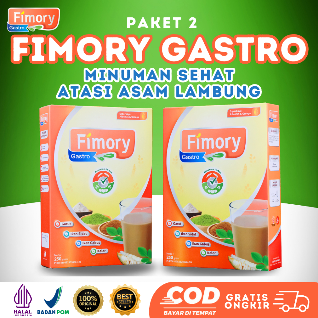 

Paket 2 Fimory Gastro Original - Minuman Nutrasetikal Untuk Atasi Asam Lambung - Sudah BPOM
