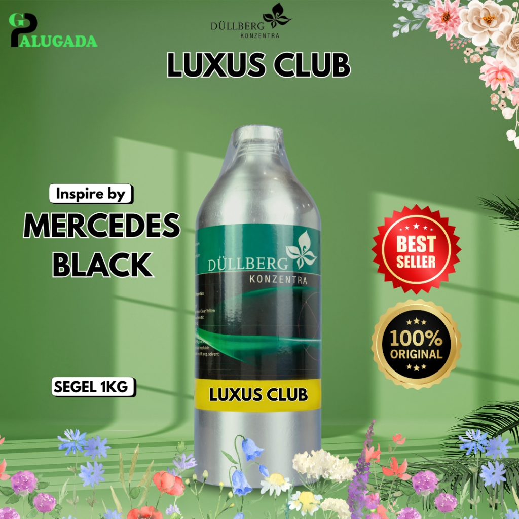 Bibit Parfum Murni LUXUS CLUB | MERCEDEZ BLACK DULLBERG 1kg SEGEL