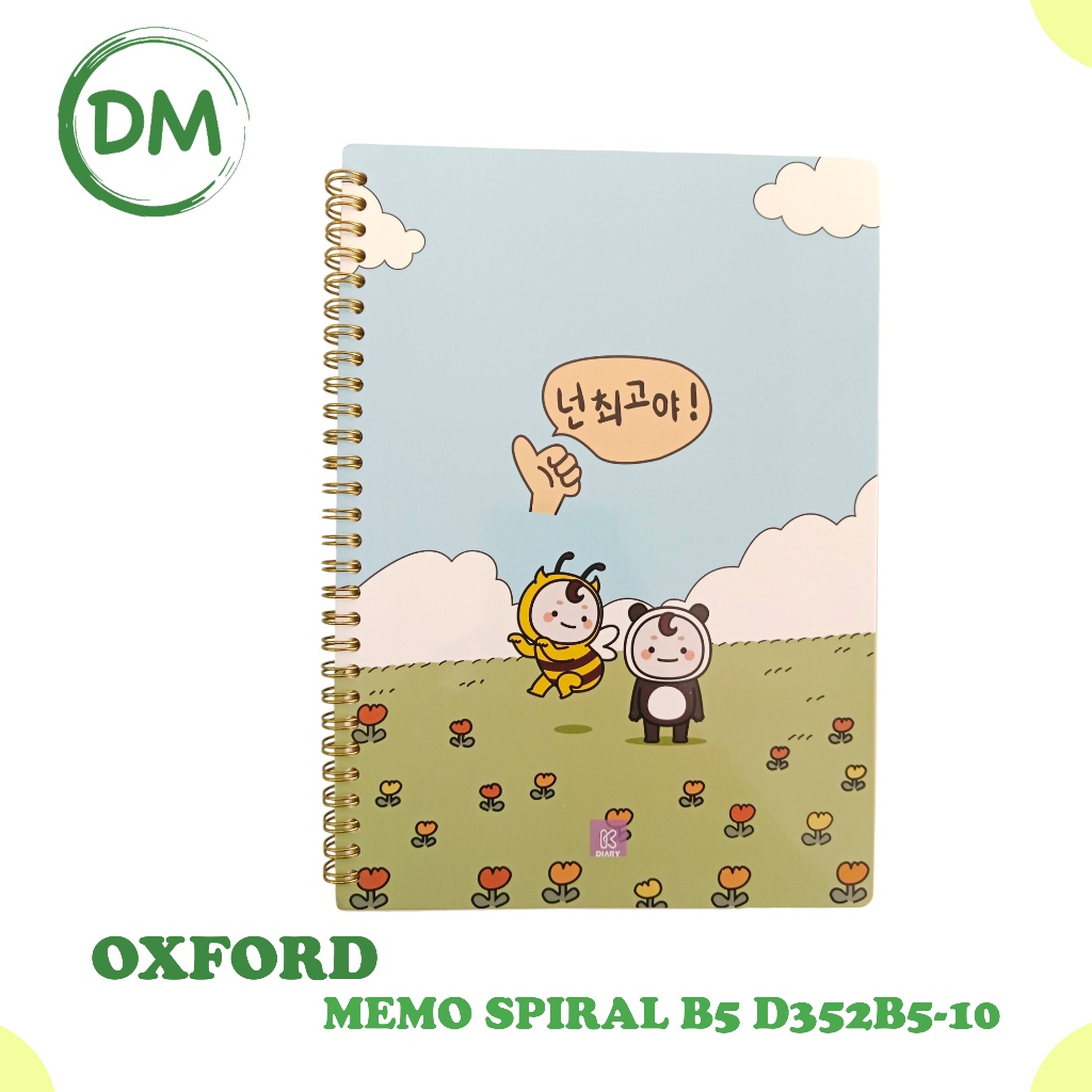 

D352B5 NOTEBOOK OXFORD AESTHETIC BUKU TULIS catatan SPIRAL B5