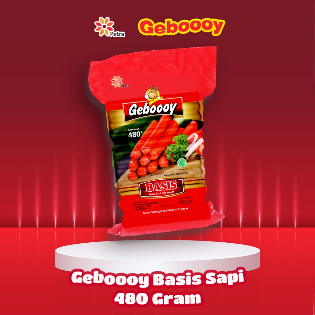 

Geboooyku Basis Rasa Sapi 480 Gram Baso Sosis Isi 24 Pcs