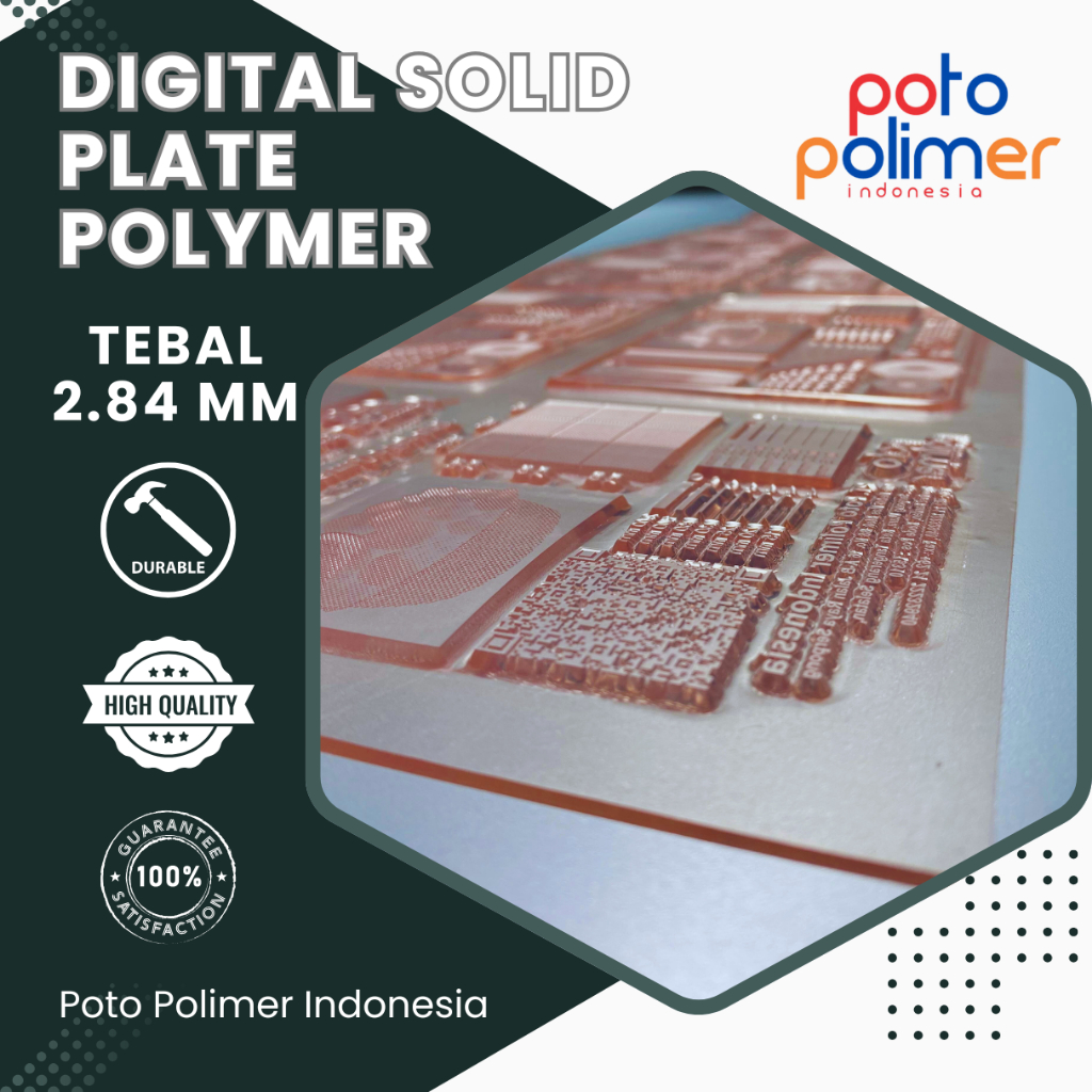 

Rubber Stamp / Digital Solid Plate Polymer / Stempel Karet Tebal 2,84 mm