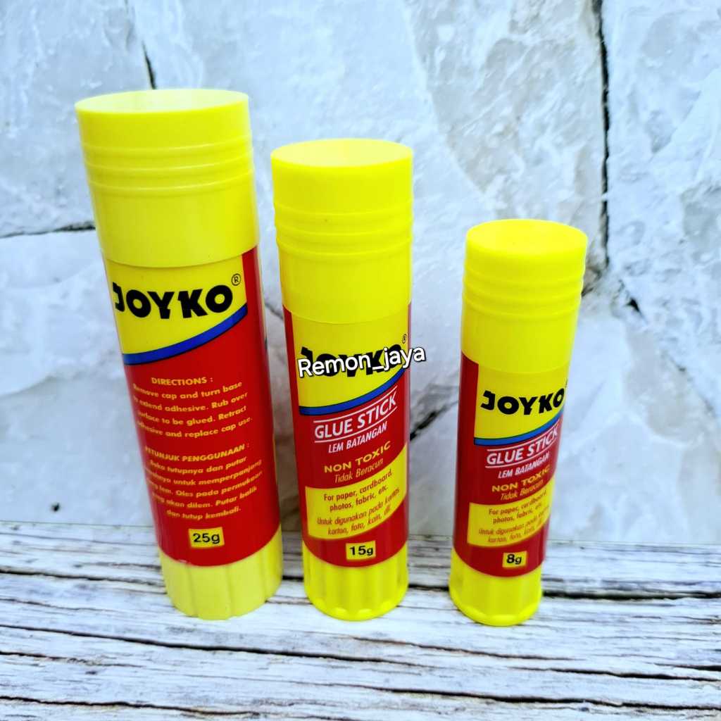 

isi 3 pcs Glue Stick / Lem Batang Joyko GS-09 / 8gr / 15gr / 25gr