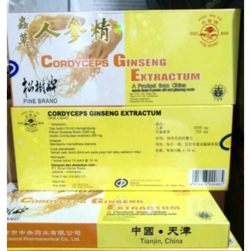 

cordyceps ginseng extractum 12botol pine brand