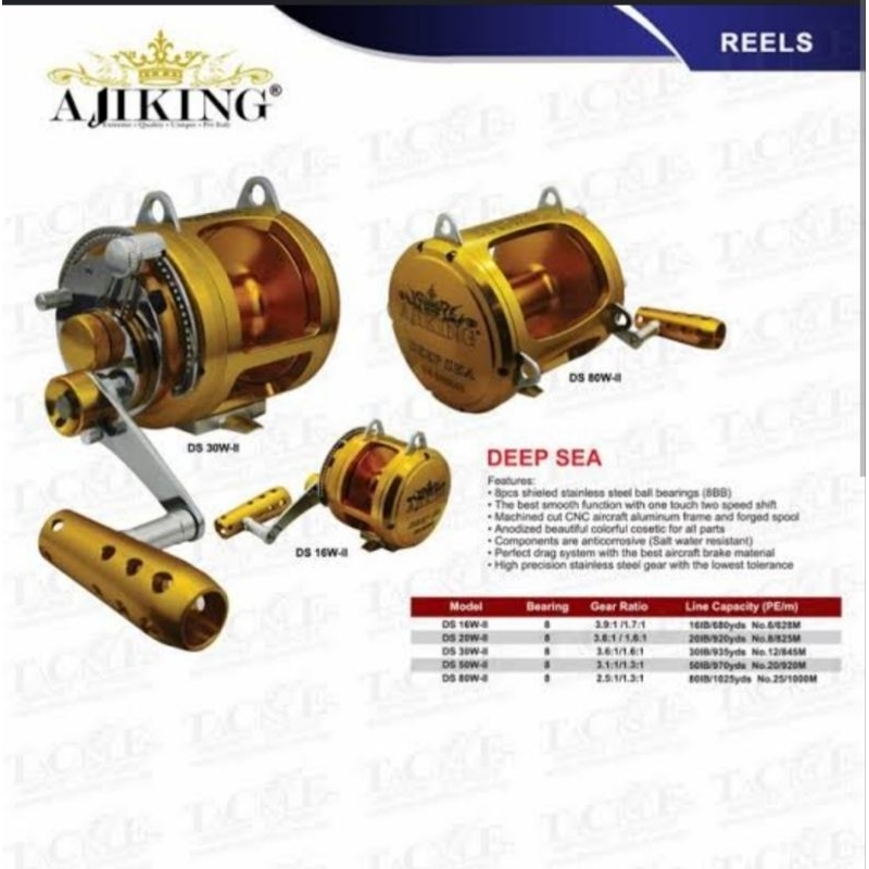REEL OH TROLLING AJIKING DEEP SEA DS 80W