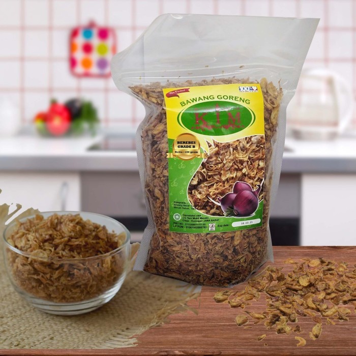 

Bawang Goreng Original Brebes Grade B 250 Gram Bawang kim Official