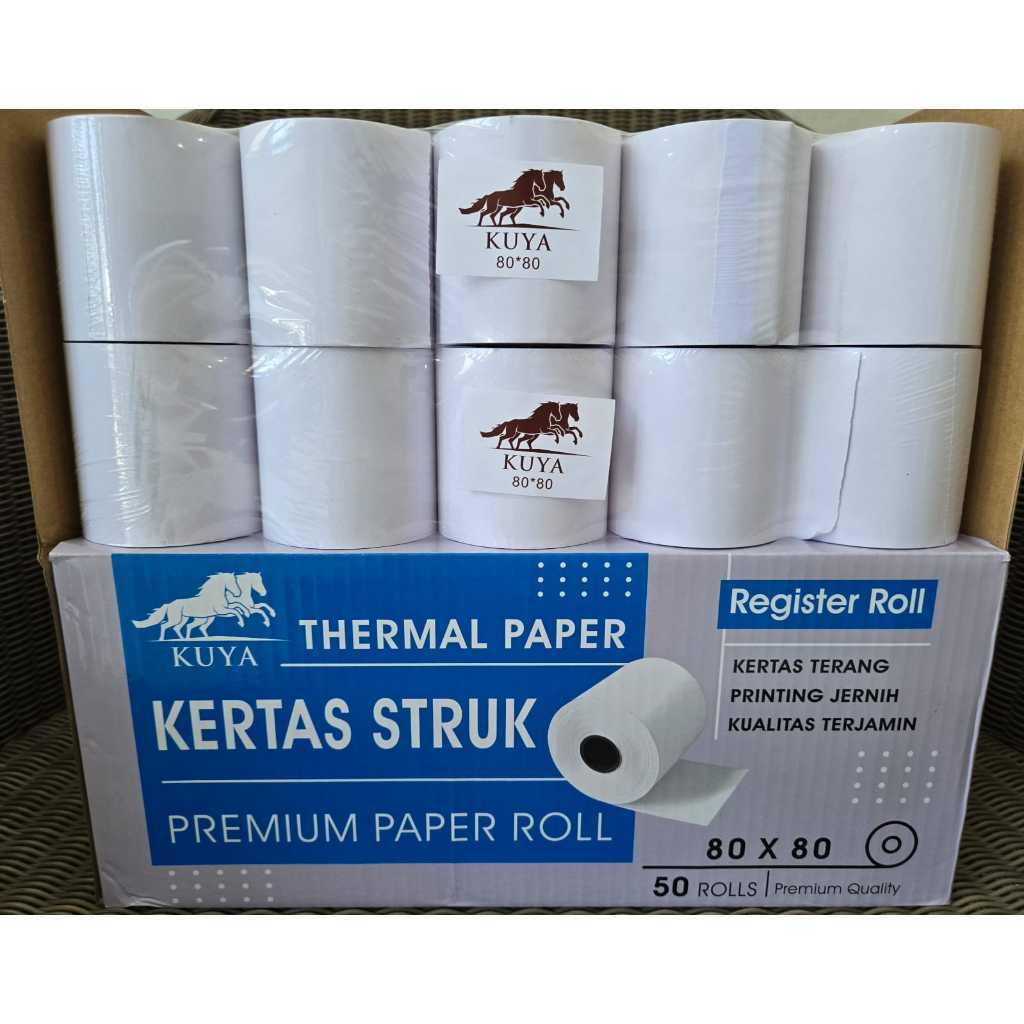 

KERTAS KASIR STRUK KERTAS THERMAL EDC PPOB 80 X 80 - Kertas Kasir Struk Paper Roll Termal 80x80mm Thermal POS Printer Parkir Antrian 79 80 x 80 80x80 mm