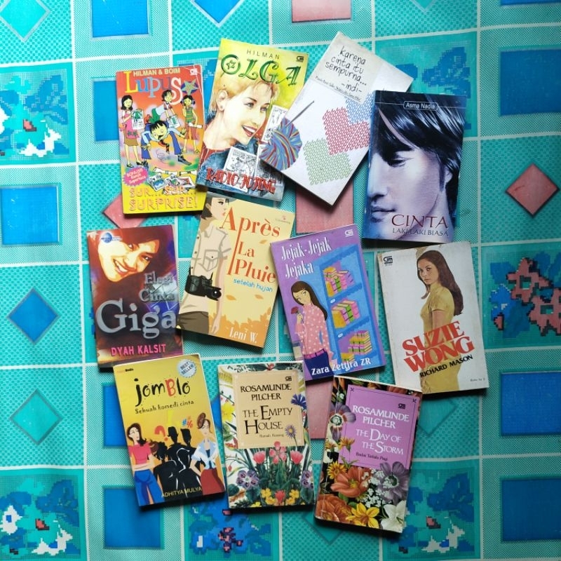 Buku Novel; RADIO JOJING, SUR...SUR SURPRISE, R 'n B: LOVE IN THE JUNGLE, ANGEL LOVE, CINTA Laki-Lak