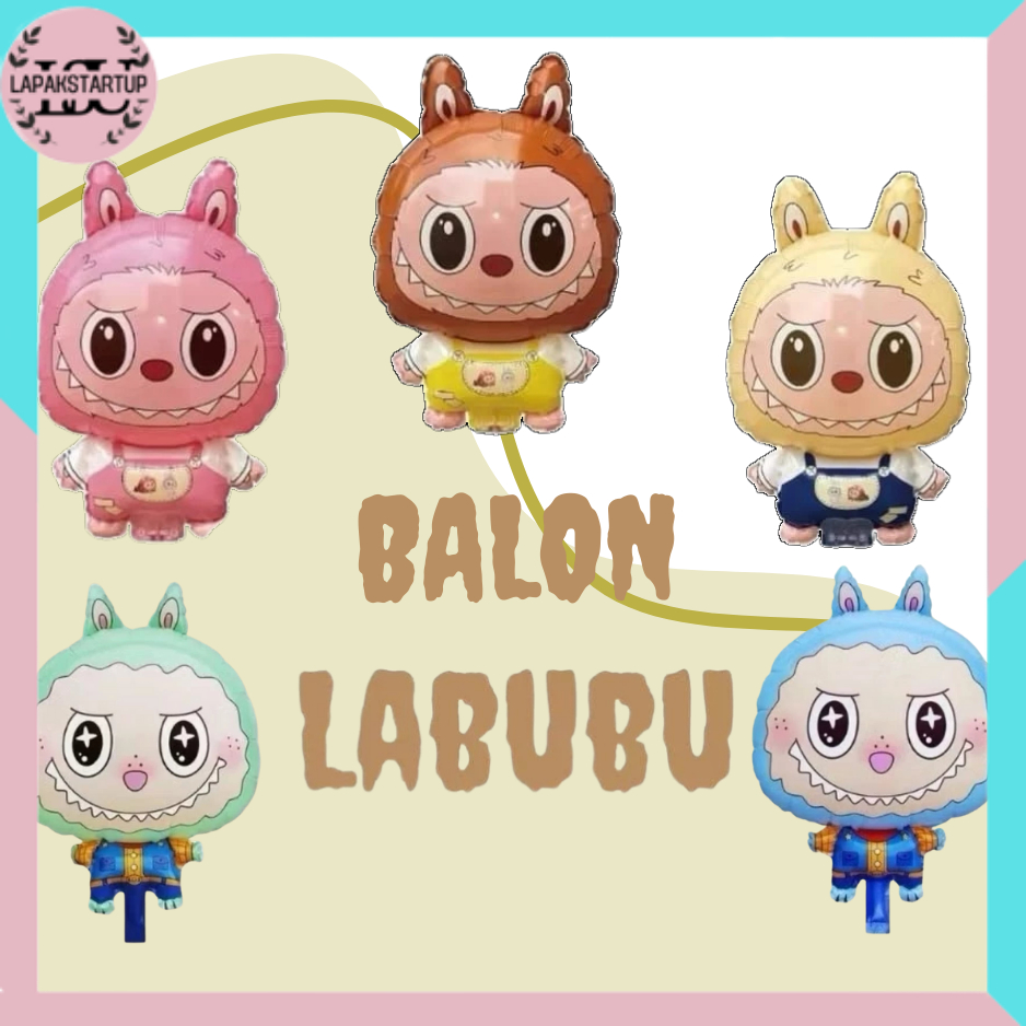LP Balon Karakter Boneka Labubu Jumbo Balon Gas Foil