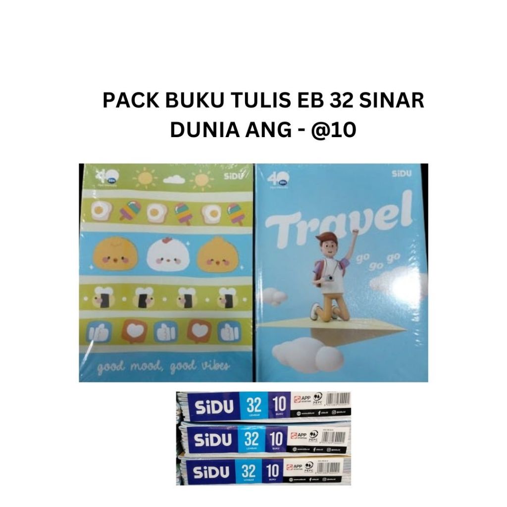 

PACK BUKU TULIS EB 32 SINAR DUNIA ANG - @10