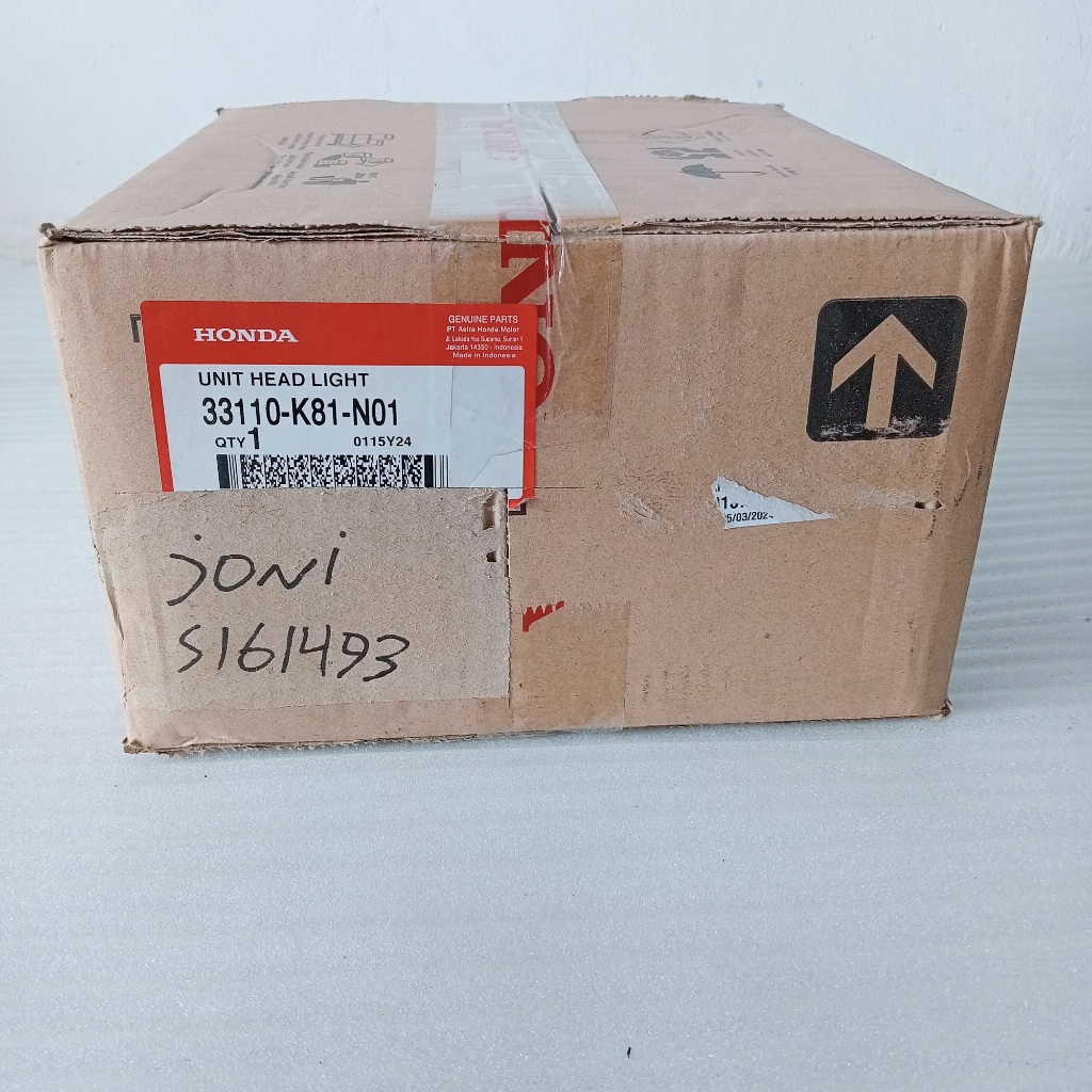 LAMPU DEPAN (REFLEKTOR + BOHLAM) HONDA BEAT POP ESP, BEAT FI ESP, BEAT ESP, VARIO CBS ORIGINAL AHM 1