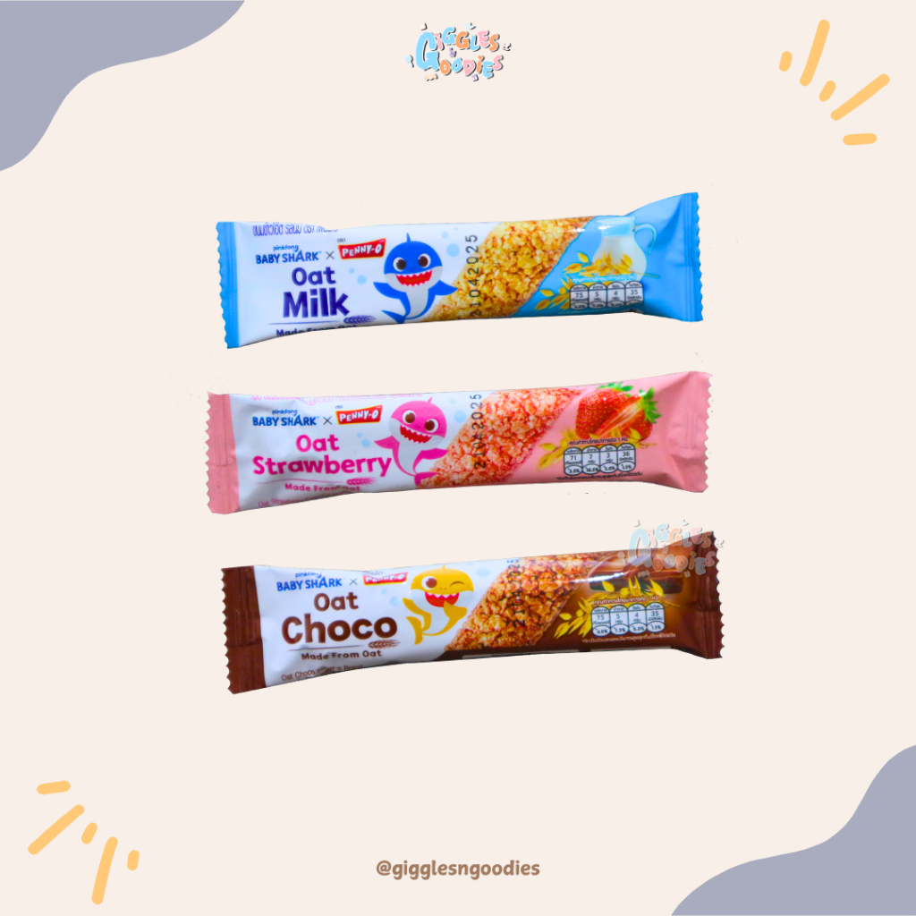

Penny-O Baby Shark Oat Bar Milk / Strawberry / Choco