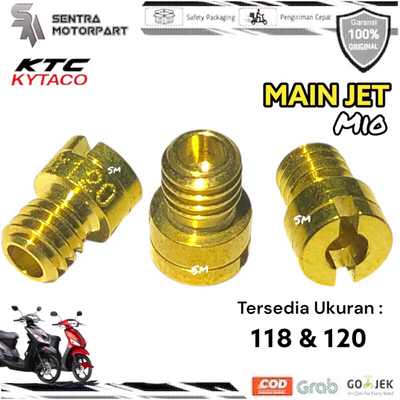 Main jet spuyer mio grand supra 118 120 ktc kytaco