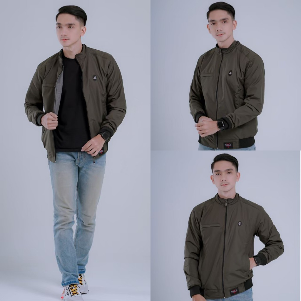 Jaket Taslan Waterproof Anti Air Original Rebel ID/JAKET SGM/JAKET MOTOR PRIA / JAKET BOMBER