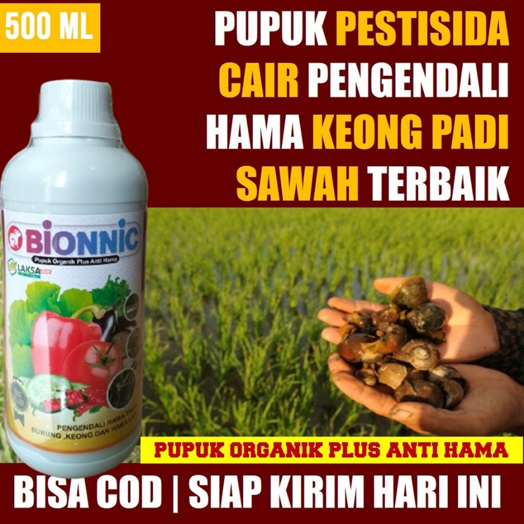 Obat Semprot Keong Mas Pemakan Padi, Pestisida Semprot Pengendali Hama Padi Keong Mas dan Telur Keon