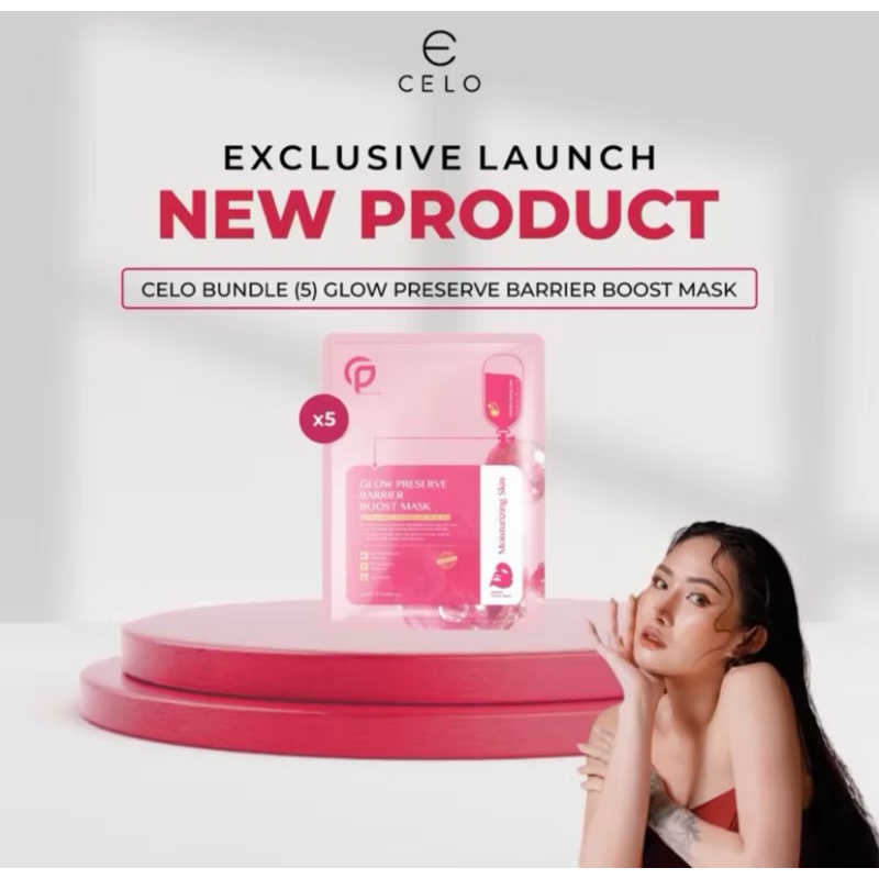 [READY STOCK] CELO GLOW PRESERVE BARRIER BOOST MASK MASKER MUKA WAJAH SKIN BOOSTER CELO BEAUTE