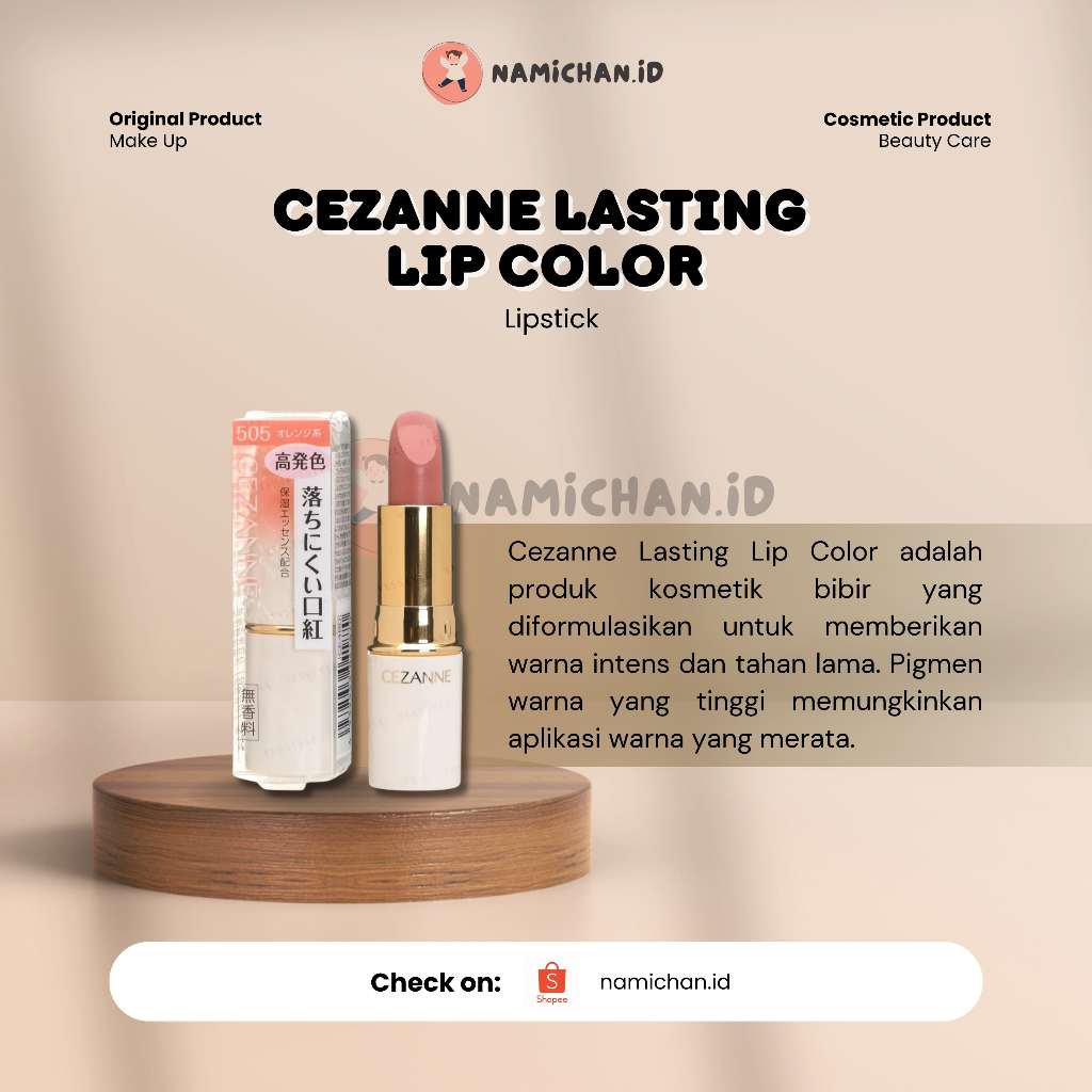 [ PO Japan ] Cezanne Lasting Lip Color | Cezanne Lipstick | Cezanne Lip Color | Cezanne Original Jep