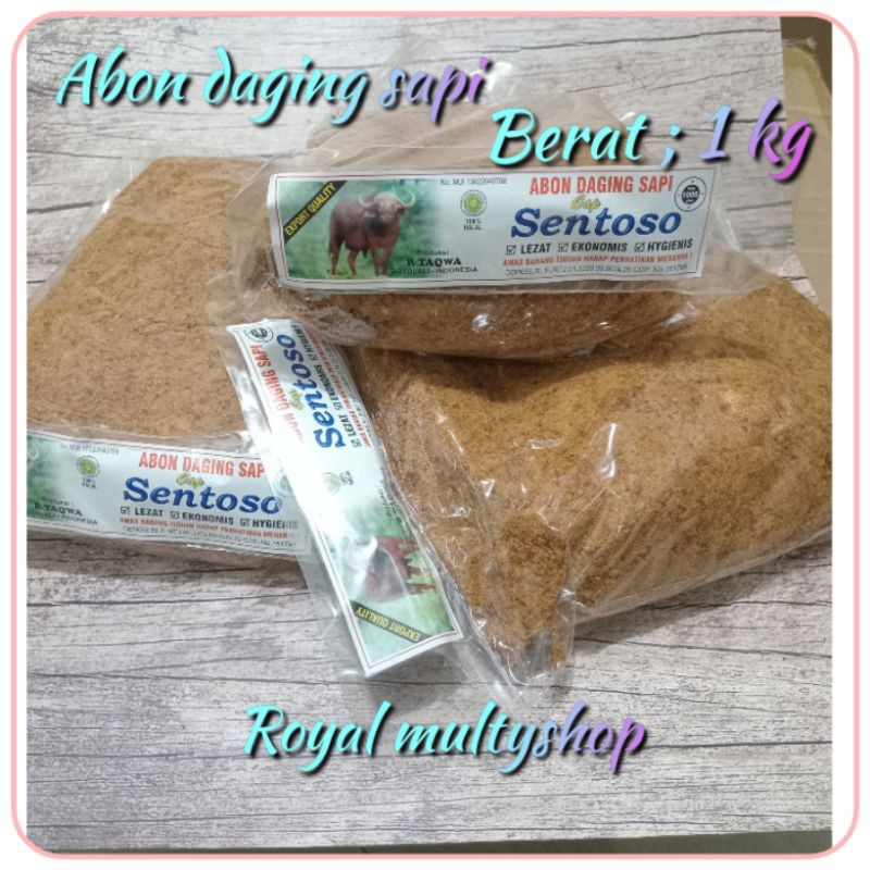 

ABON DAGING SAPI ( 1 kg ) cap sentosa