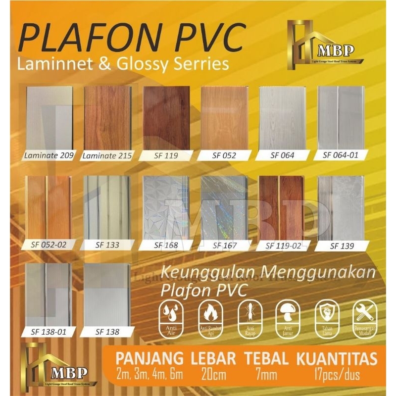 PLAFON PVC PER METER