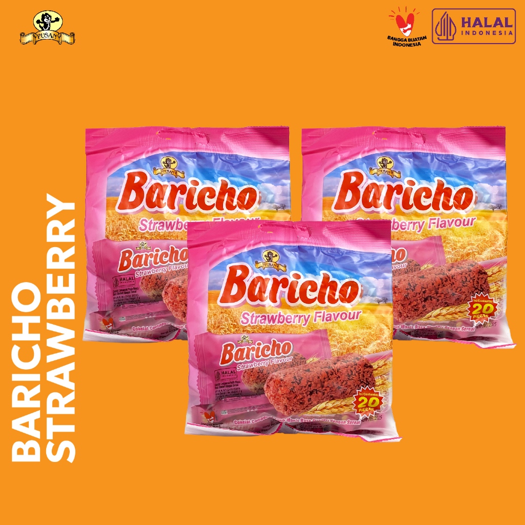 

Pusan Baricho Strawberry Ceral Bar [BUY 3 GET 1 FREE]