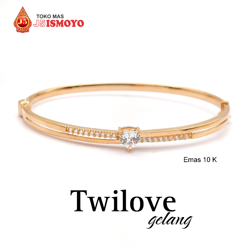 Gelang Emas Mas Asli Model Bangle Twilove J5 Ismoyo