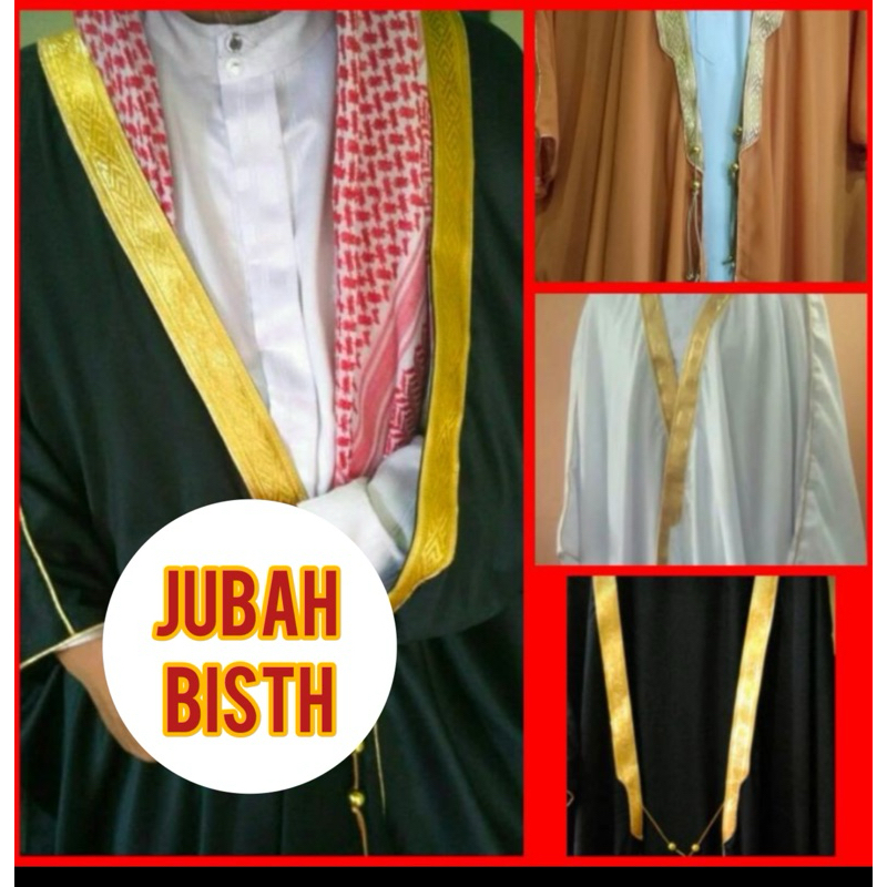 jubah luaran habaib bisth imam mesjid arab jas pria muslim