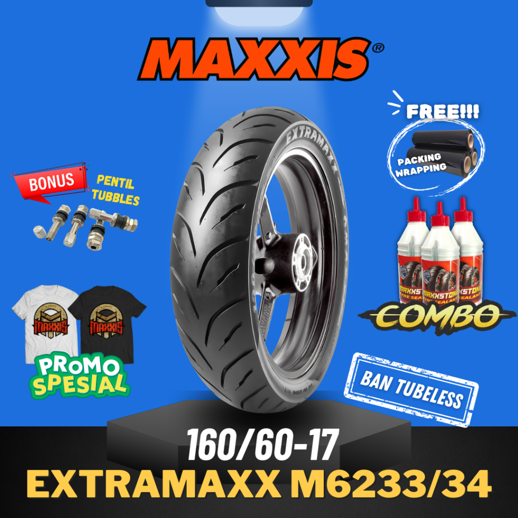 [READY COD] MAXXIS EXTRAMAXX RING 17 / BAN MAXXIS 160/60-17 / 160-60-17 BAN TUBELESS BAN LUAR / BAN 