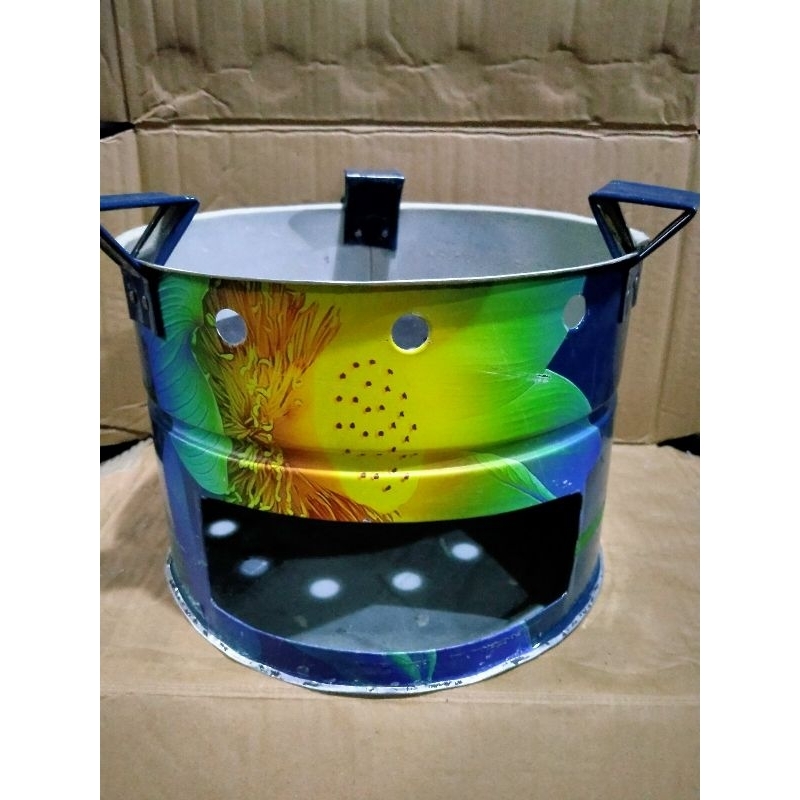 Tungku arang / Tungku angkringan bahan Seng Diameter 22cm