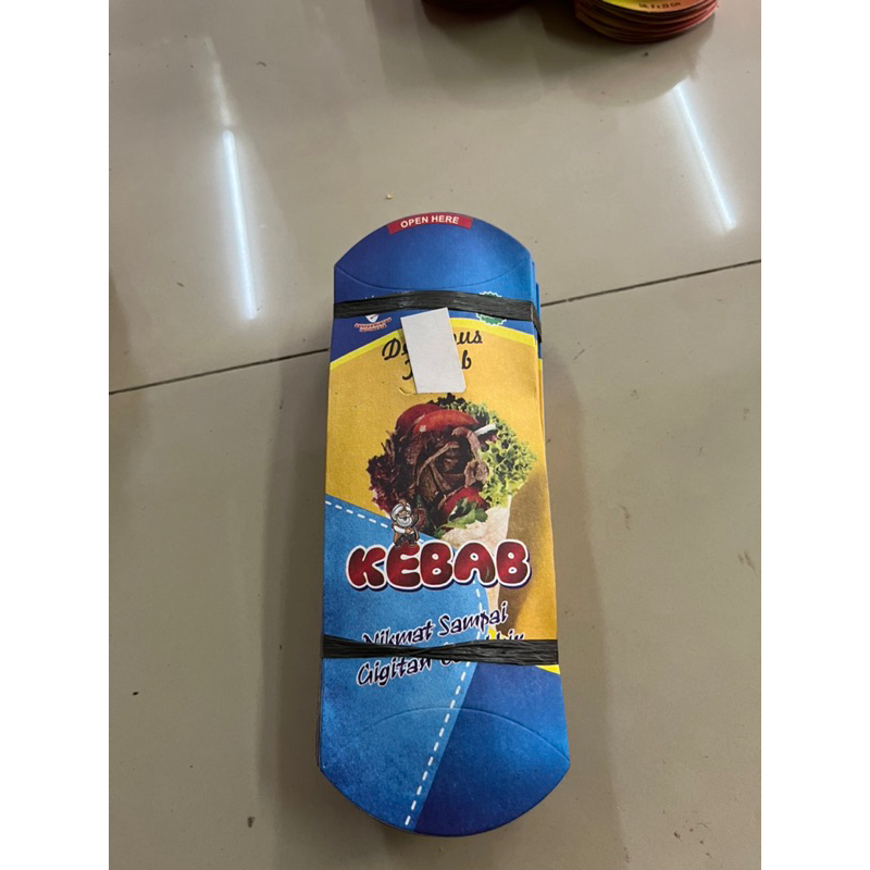

100pcs kertas kebab kecil/kemasan kebab mini/dus kebab/wadah kebab