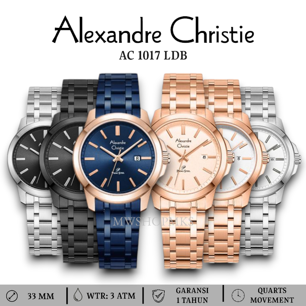 Jam Wanita Alexandre Christie AC1017 AC 1017 Original Alexander Christie Garansi Resmi Free Baterai