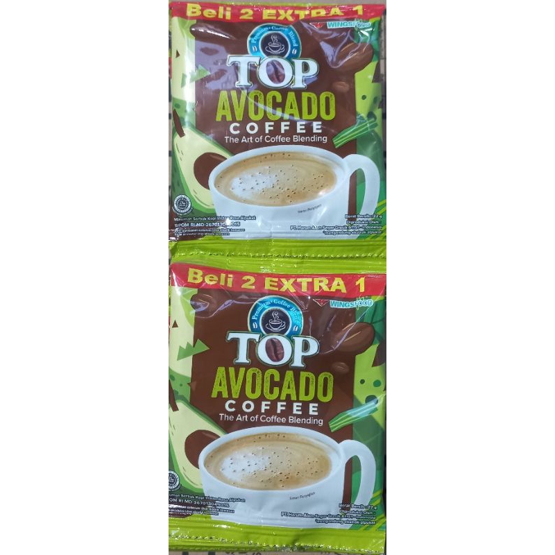 

TOP COFFE AVOCADO 1 RENCENG (15 sachet)