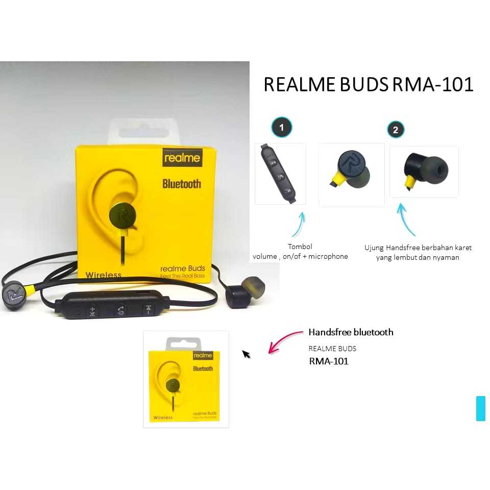 HEADSET REALME // HEADSET REALME BLUETOOTH KABEL // HEADSET REALME WIRELESS KABEL