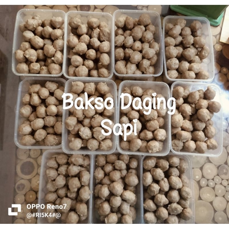 

BAKSO DAGING - NO CAMPUR DAGING ASLI -1PACK ISI 1/2 KG HALAL