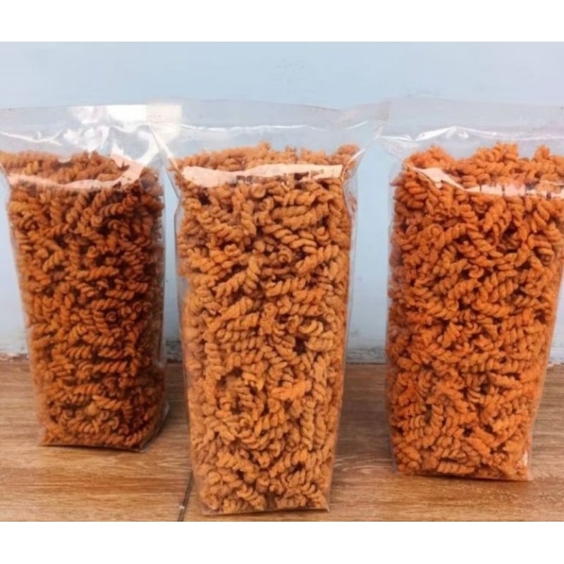 

Makaroni ulir/spiral pedas kemasan 1kg