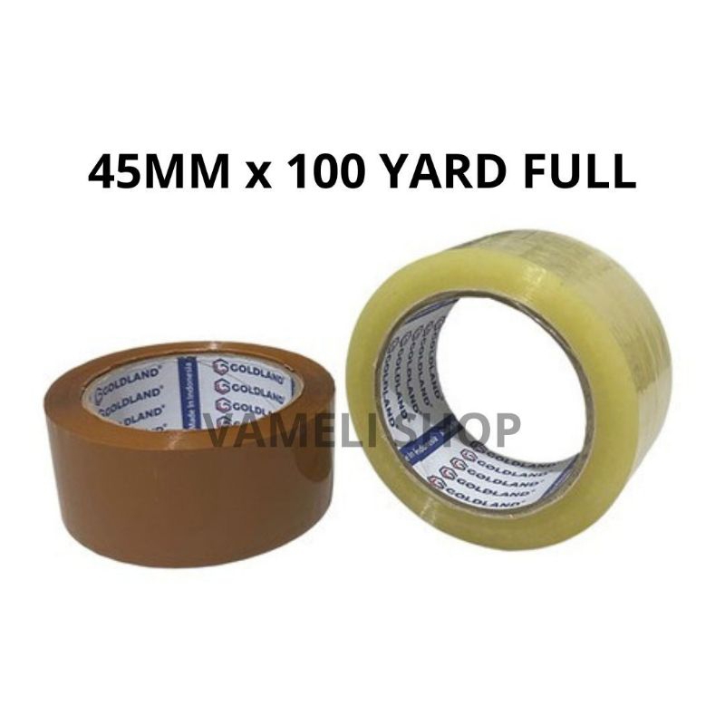 

Lakban Bening & Cokelat 45mm x 100 Yard (UKURAN DIJAMIN100 YARD FULL)