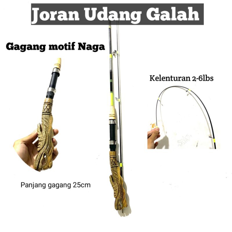 Joran Udang Galah Gagang Naga dan Elang p100-150cm