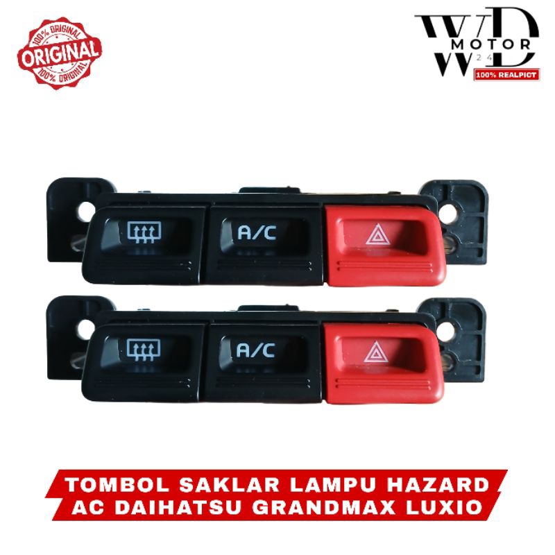 Tombol Saklar Lampu Hazard Ac Daihatsu Grandmax Luxio ORIGINAL Harga satuan (1pcs)