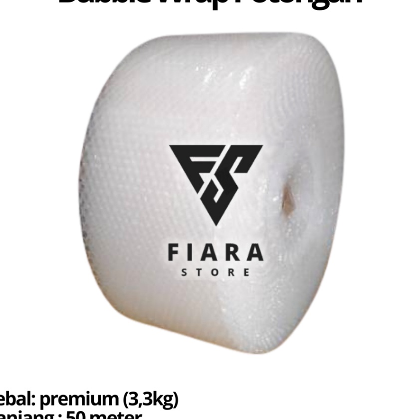 

KI3 Bubble Wrap Tebal 5 meter x 25 cm Ukuran Seperlima Roll