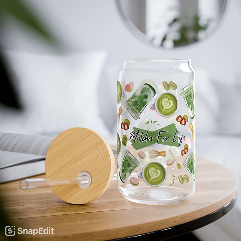 

Sticker Tumbler Aesthetic UV DTF | Matcha for Life | Sassy Willow