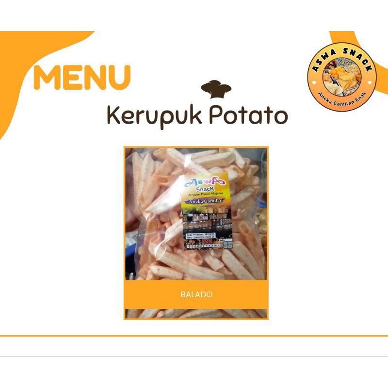 

Camilan Lezat dan Gurih Krupuk Potato 200gr