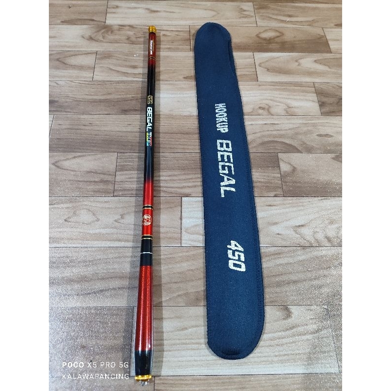 Tegek Carbon Begal 360 / 450 (Ruas Pendek) (Bonus Kail)