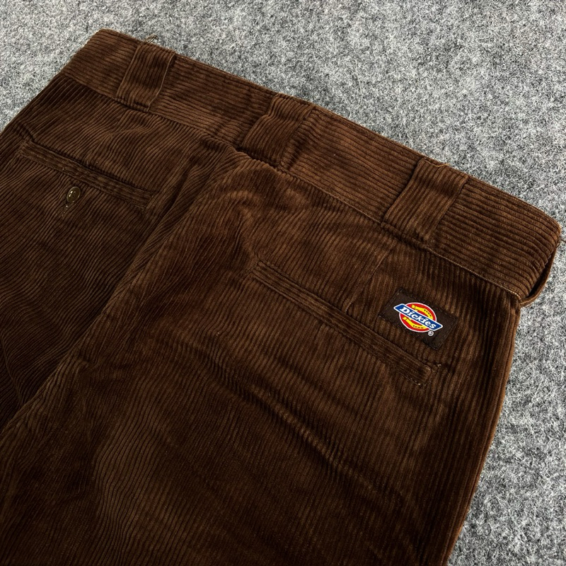 Celana Panjang Vintage DICKIES Brown Corduroy Chino Long Pants Original
