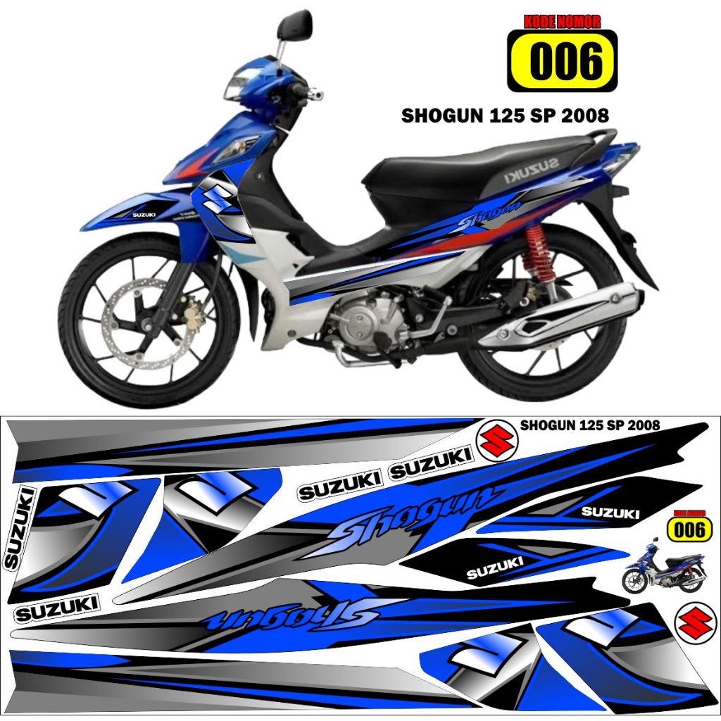 stiker body suzuki shogun sp fl 2008 striping shogun 125 best 125 decal