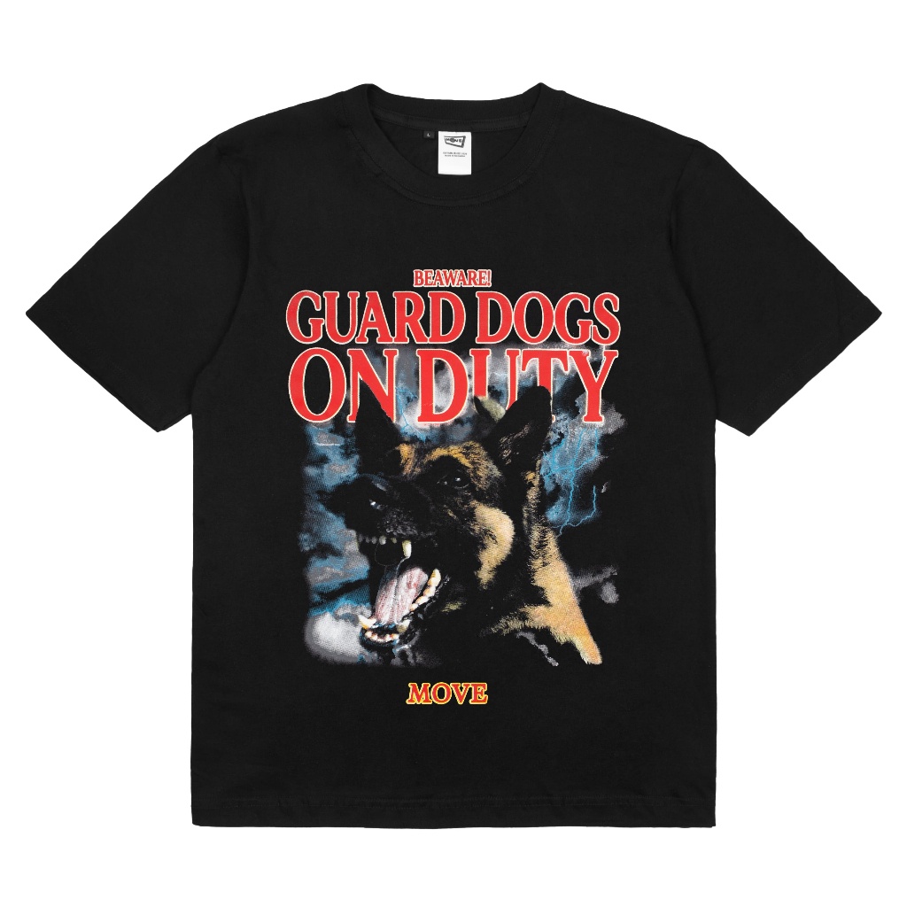 MOVE  TSHIRT BAJU KAOS DISTRO COMBED PRIA WANITA CEWEK COWOK STREETWEAR KEKINIAN KEREN TERLARIS  DOG