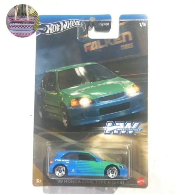 Hot Wheels 99 Honda Civic Type R (EK9) Falken