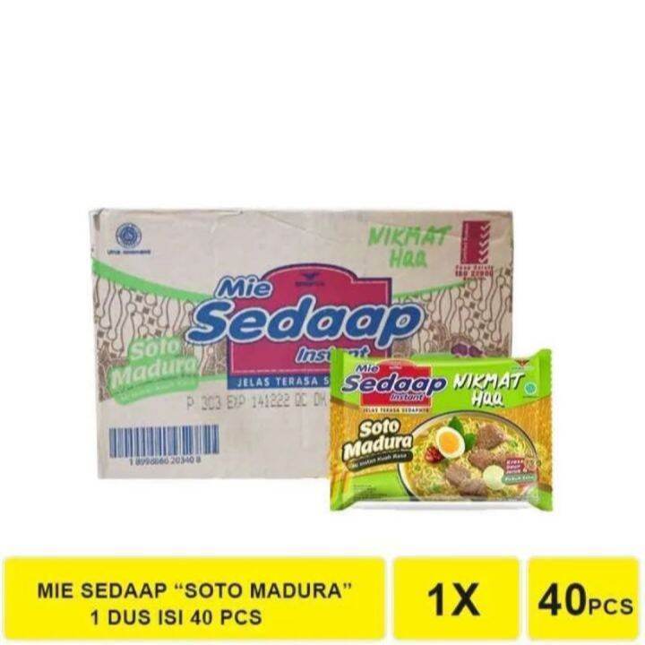 

Mie Sedap Rasa Soto Madura 1 Dus 40 pcs