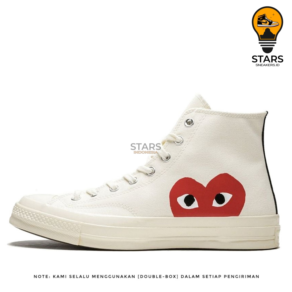 Converse Chuck 70s Hi CDG Play White