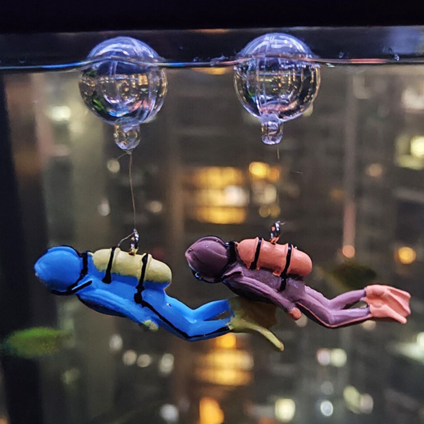 Lagi Diminati hiasan aquarium diver ornamen aquarium penyelam dekorasi aquarium penyelam penyelam aq