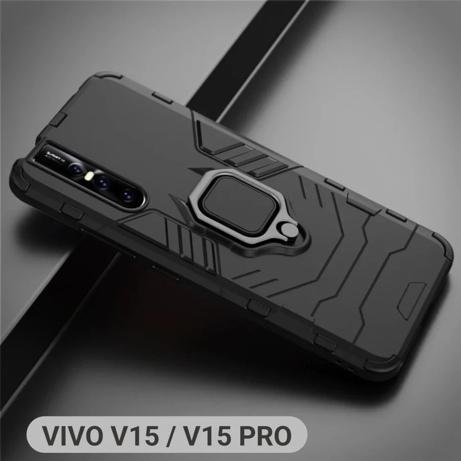 VIVO V15 / V15 PRO RUGGED ARMOR STANDING RING CASE
