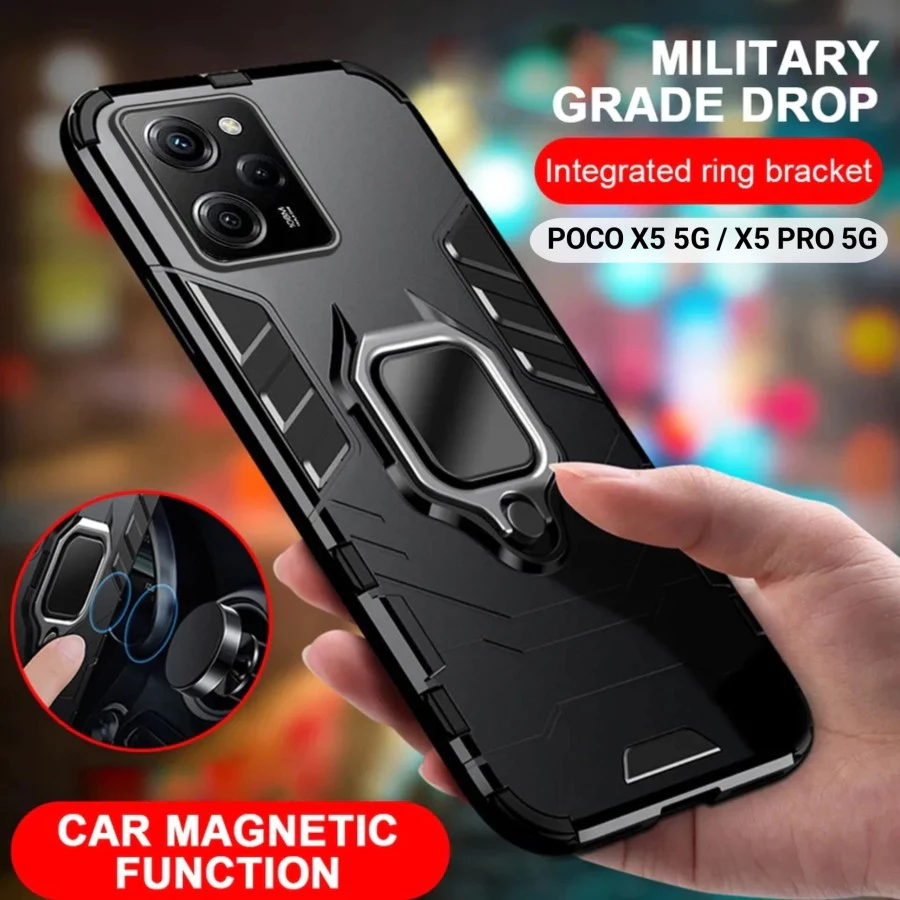CASE XIAOMI POCO X5 / X5 PRO / X3 GT RUGGED ARMOR STANDING RING
